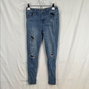 Blue Spice - Ladies Jeans - Size 3 - Distressed - Med/Light Blue - Skinny
